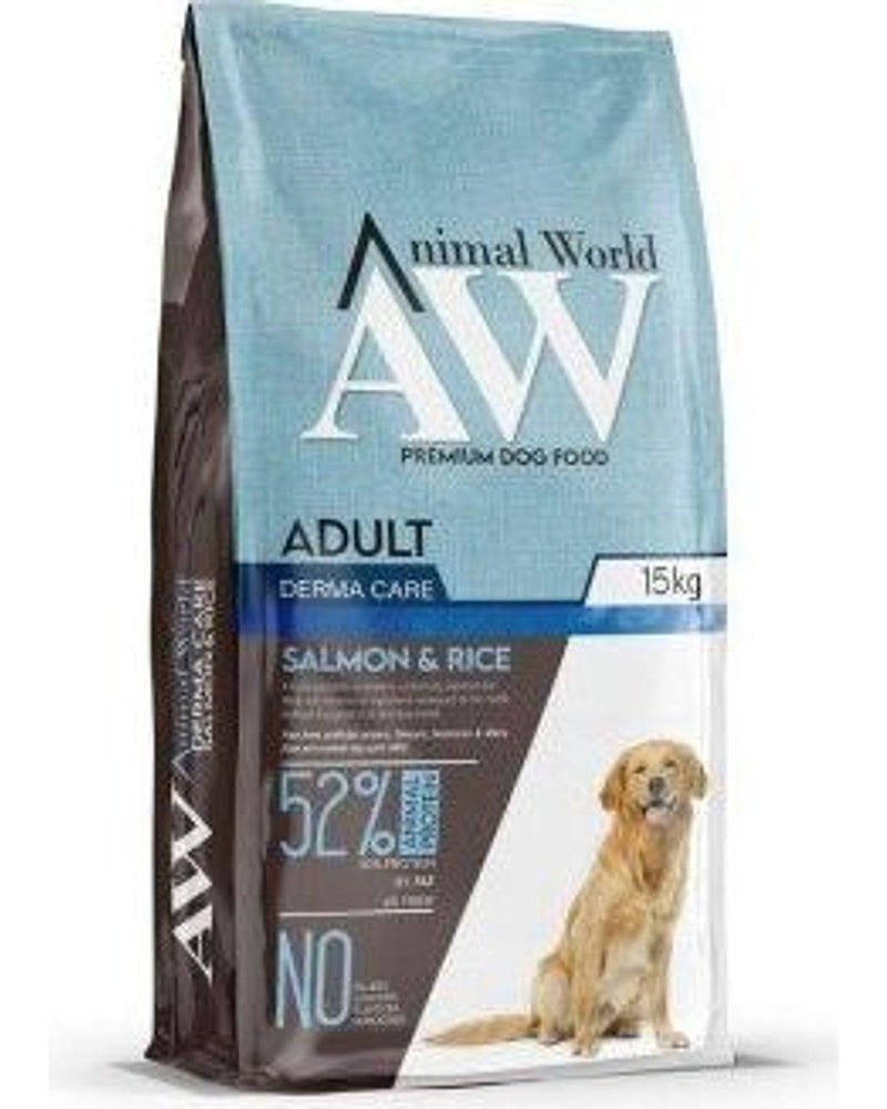 Animal World Somonlu Orta ve Büyük Irk Köpek Maması 15 kg