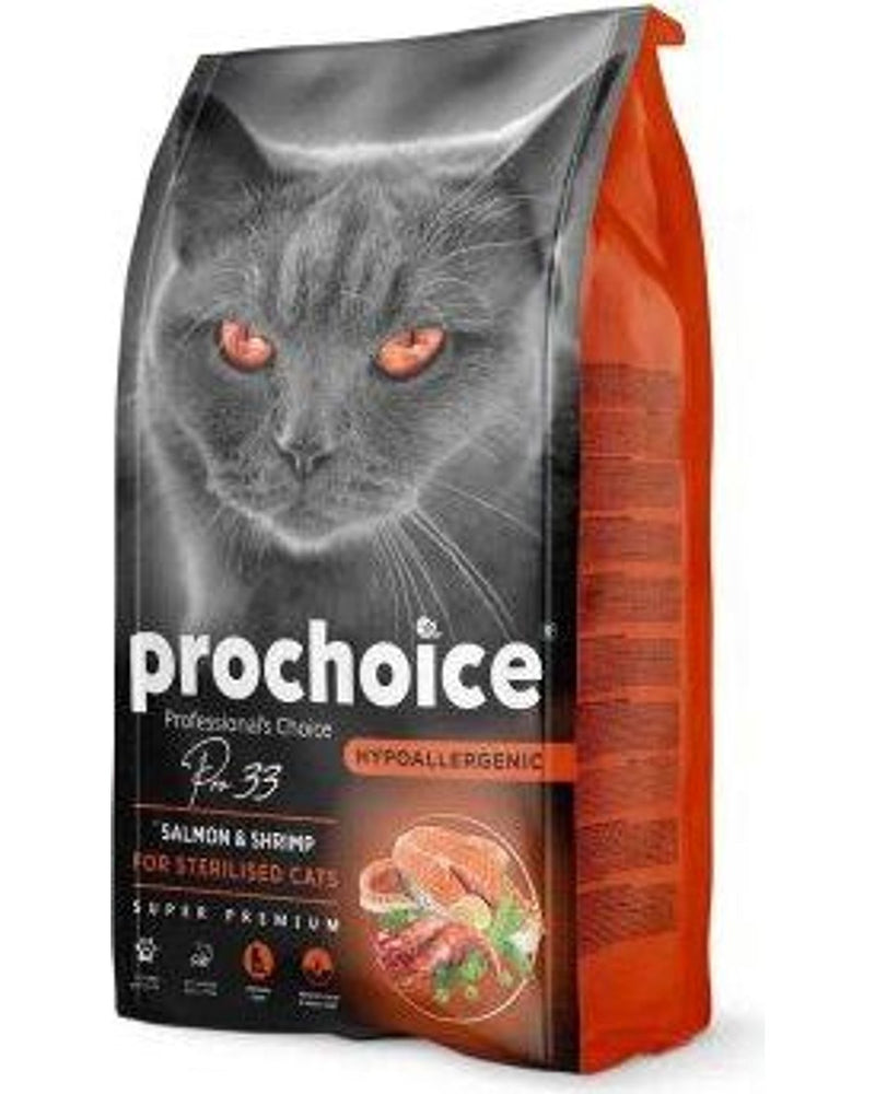 Prochoice Pro 33 Somonlu Karidesli Kısırlaştırılmış Kedi Maması 2 kg