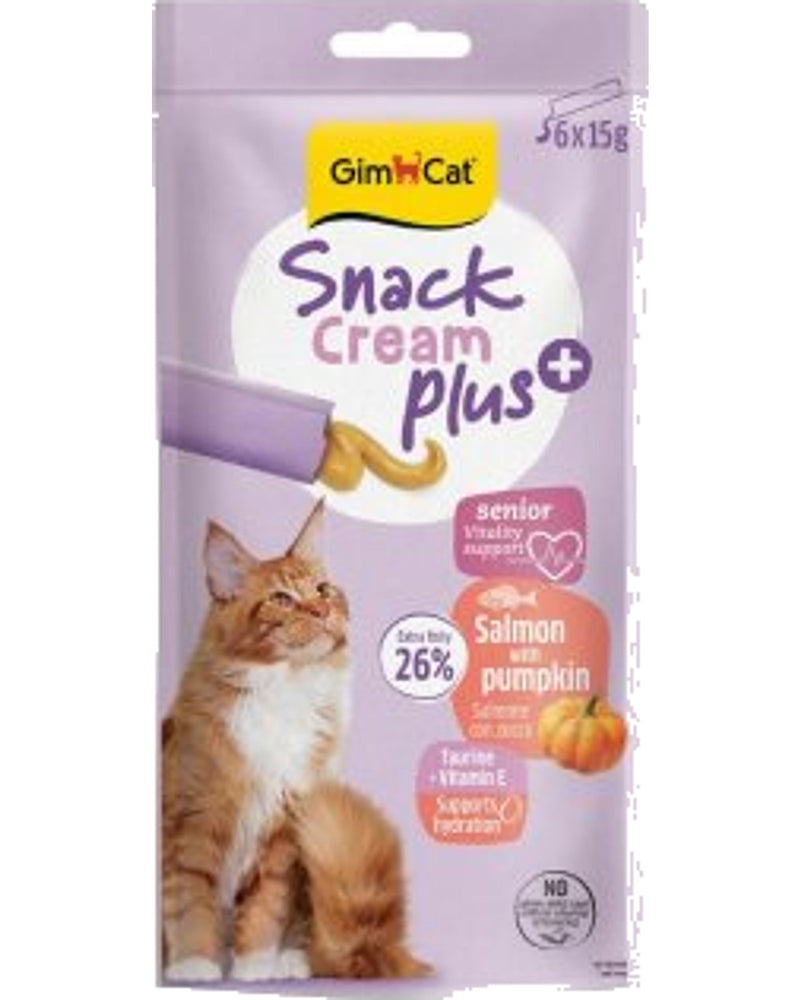 Senior Somon ve Bal Kabaklı Krema Kedi Ödülü, 6x15 gr