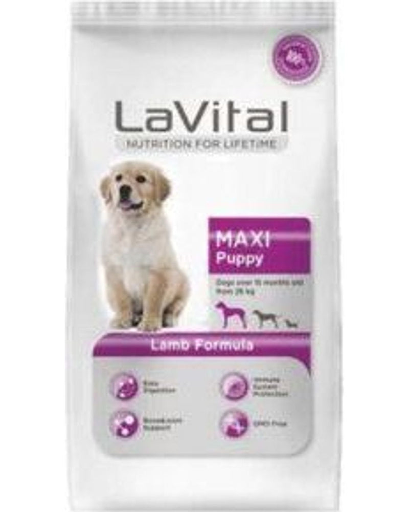 LaVital Maxi Puppy Kuzu Etli Büyük Irk Yavru Köpek Maması 3 kg