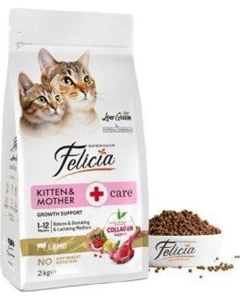 Felicia Kuzu Etli Az Tahıllı Yavru ve Hamile Kedi Maması 2 kg