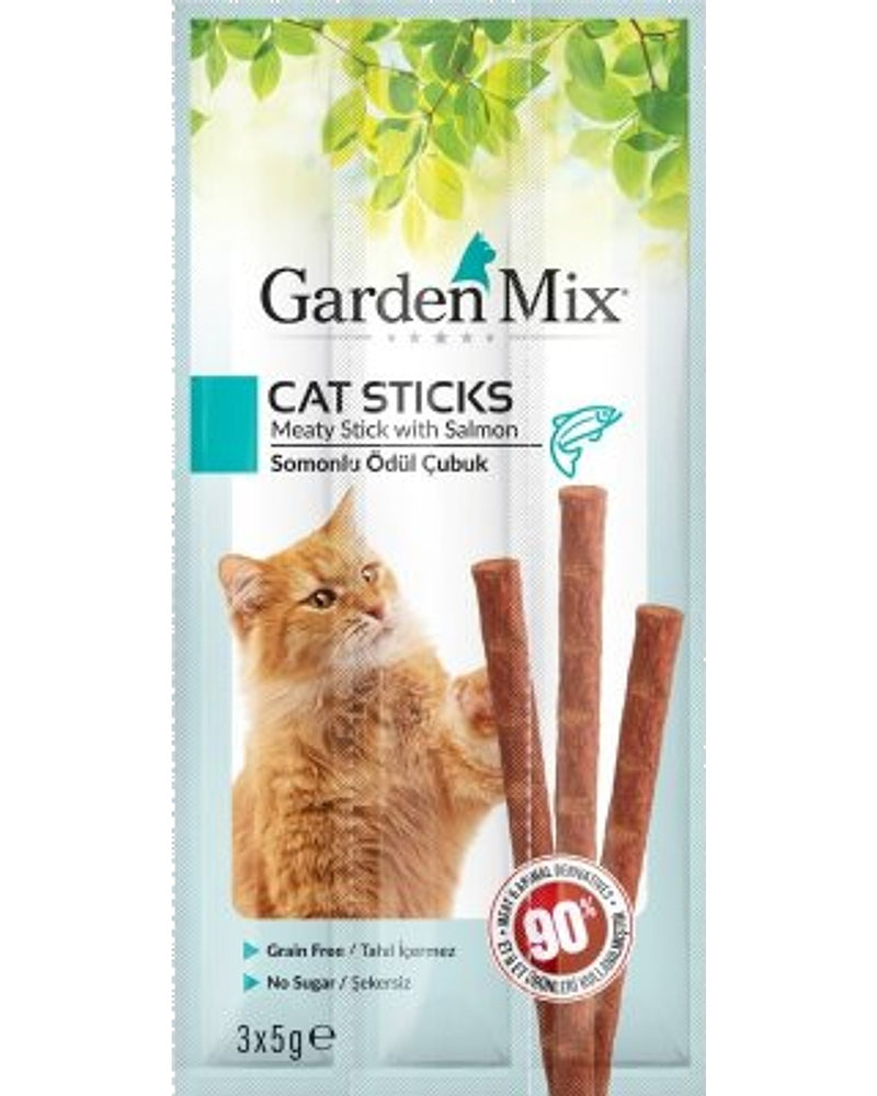 Tahılsız Somonlu Stick Kedi Ödülü 3 x 5 gr