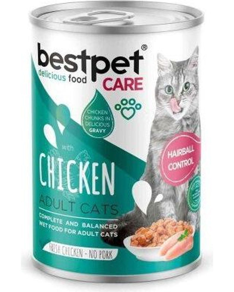 Tüy Yumağı Kontrollü Tavuklu Yetişkin Kedi Konservesi 400 gr