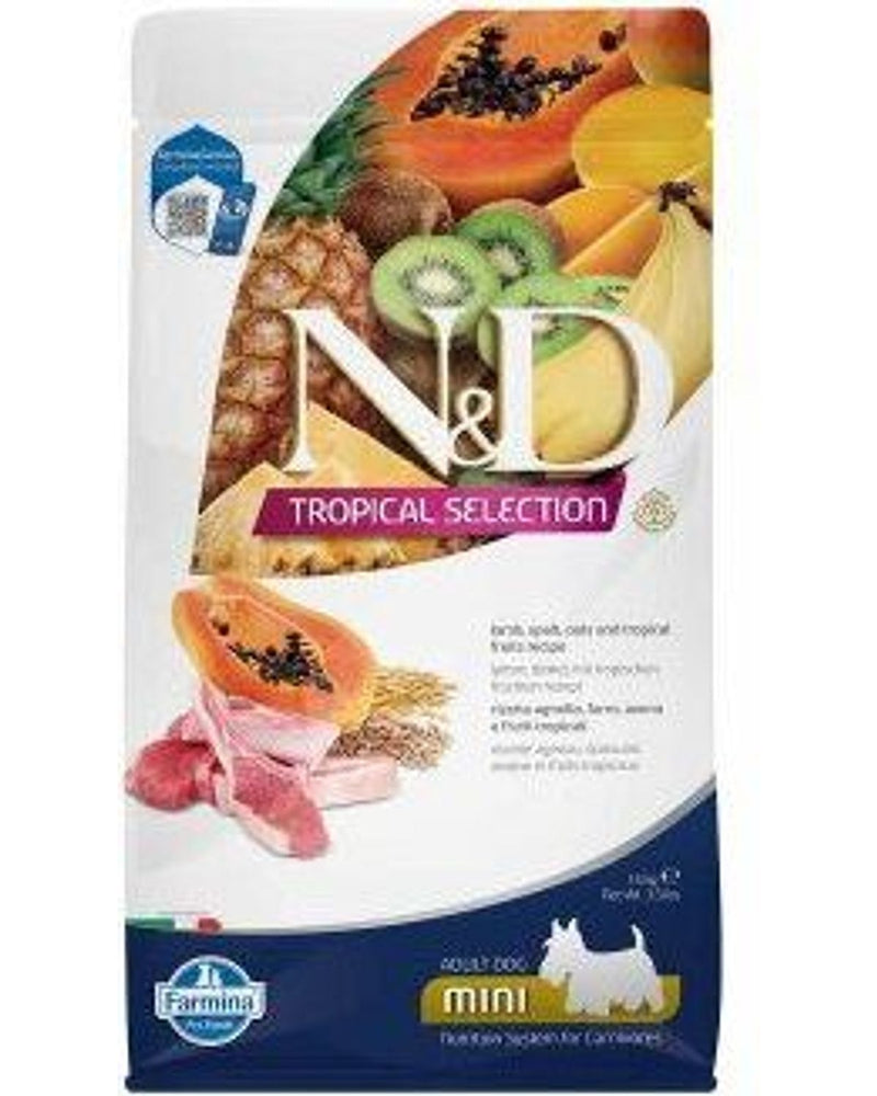 N&D Tropical Kuzu Etli Düşük Tahıllı Küçük Irk Köpek Maması 1,5 kg