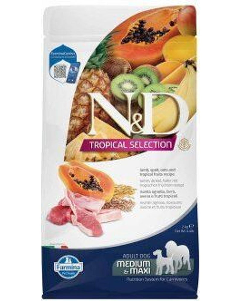 N&D Tropical Kuzu Etli Düşük Tahıllı Orta-Büyük Irk Köpek Maması 2 kg