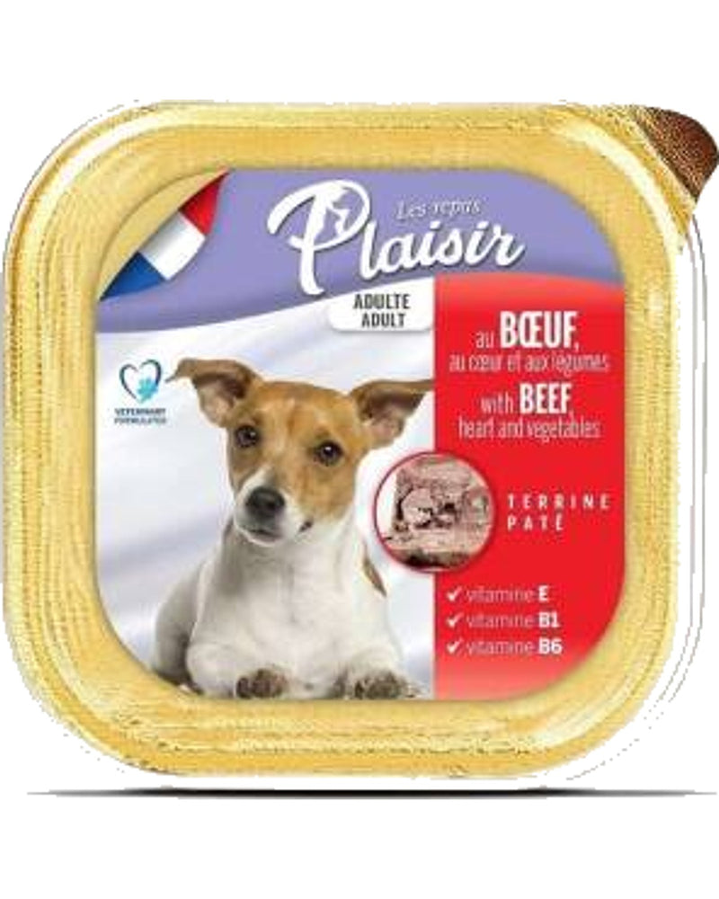 Plaisir Pate Biftek ve Sebzeli Yetişkin Köpek Konservesi 150 gr