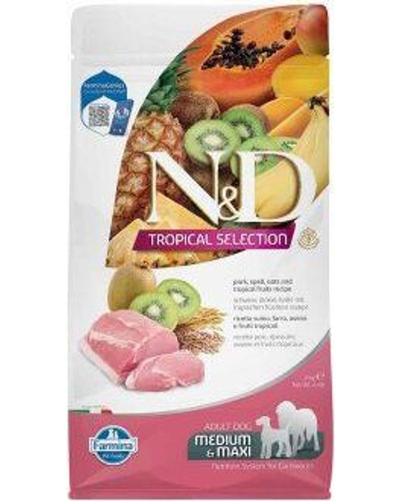 N&D Tropical Domuz Etli Düşük Tahıllı Orta-Büyük Irk Köpek Maması 2 kg