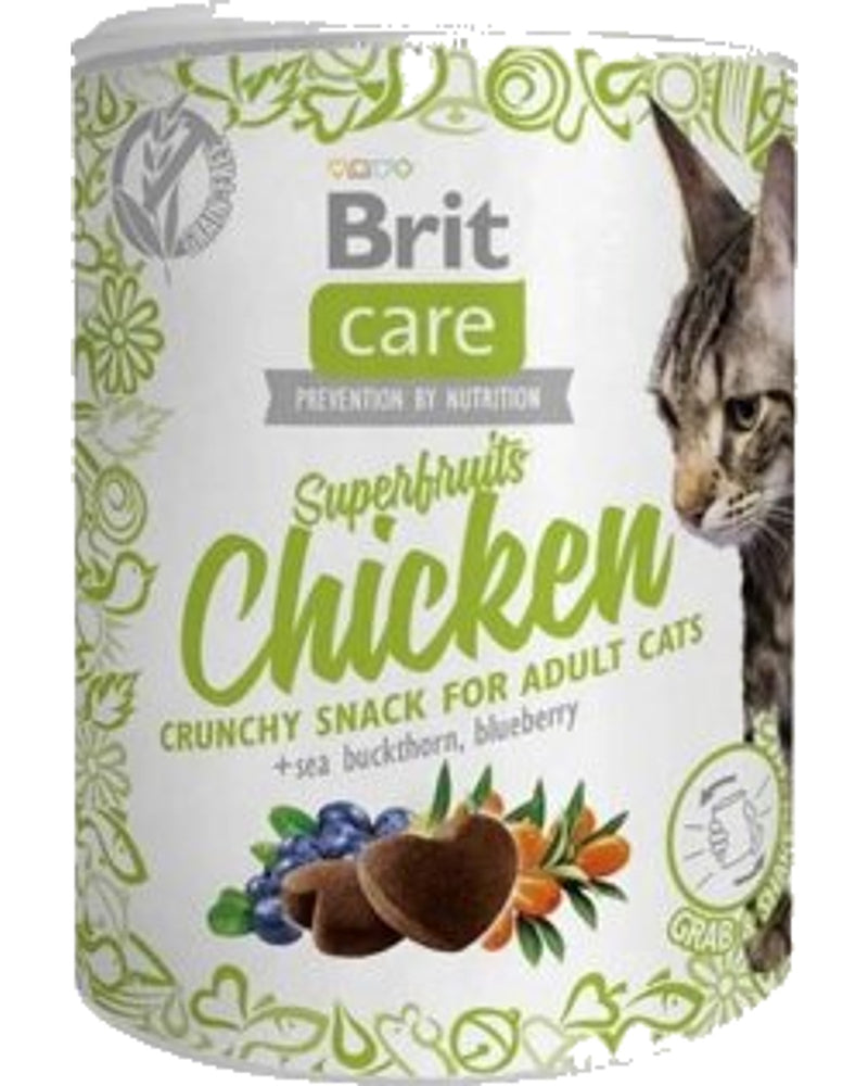 Brit Care Tavuklu Yaban Mersinli Glutensiz Kıtır Kedi Ödülü 100 gr