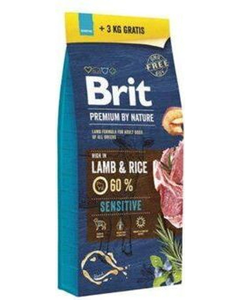 Brit Premium Kuzu Pirinçli Hipoalerjenik Köpek Maması 15+3 kg