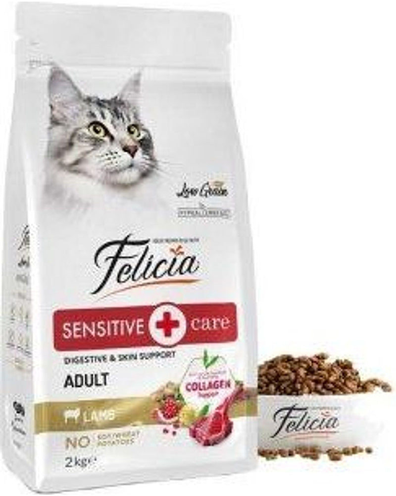Felicia Kuzu Etli Az Tahıllı Hipoalerjenik Yetişkin Kedi Maması 2 kg