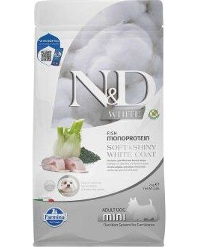 N&D White Tek Protein Balıklı Hassas Cilt Küçük Irk Köpek Maması 2 kg