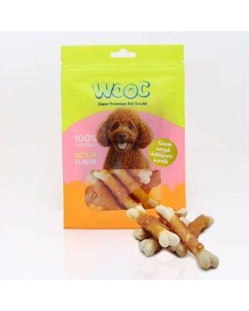 Wooc Tavuk Sargılı Kalsiyum Kemik Köpek Çiğneme Ödülü 75 gr