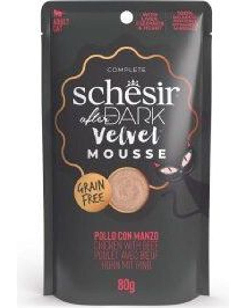 Schesir After Dark Mousse Tavuk ve Sığır Etli Yaş Kedi Maması 80 gr