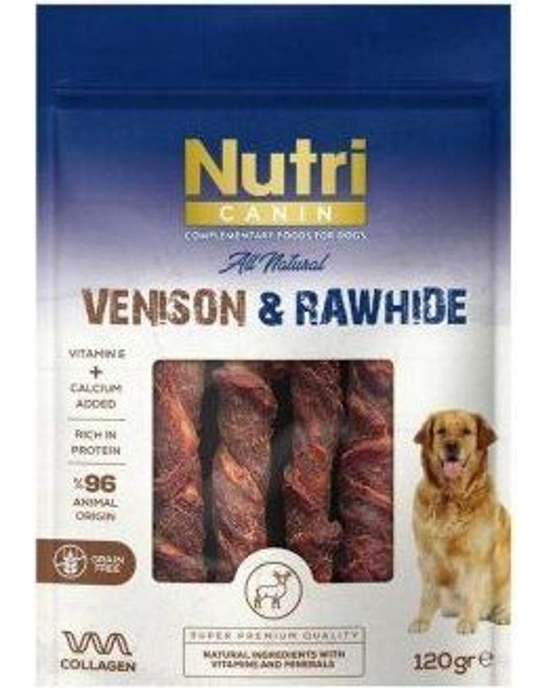 Nutri Canin Geyik Etli Rawhide Sargılı Köpek Ödül Kemiği 120 gr