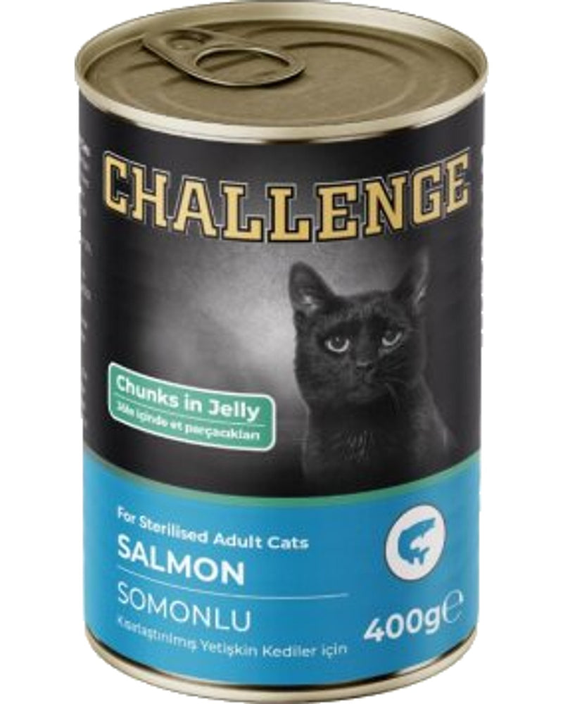 Challenge Somonlu Kısırlaştırılmış Yetişkin Kedi Konservesi 400 gr