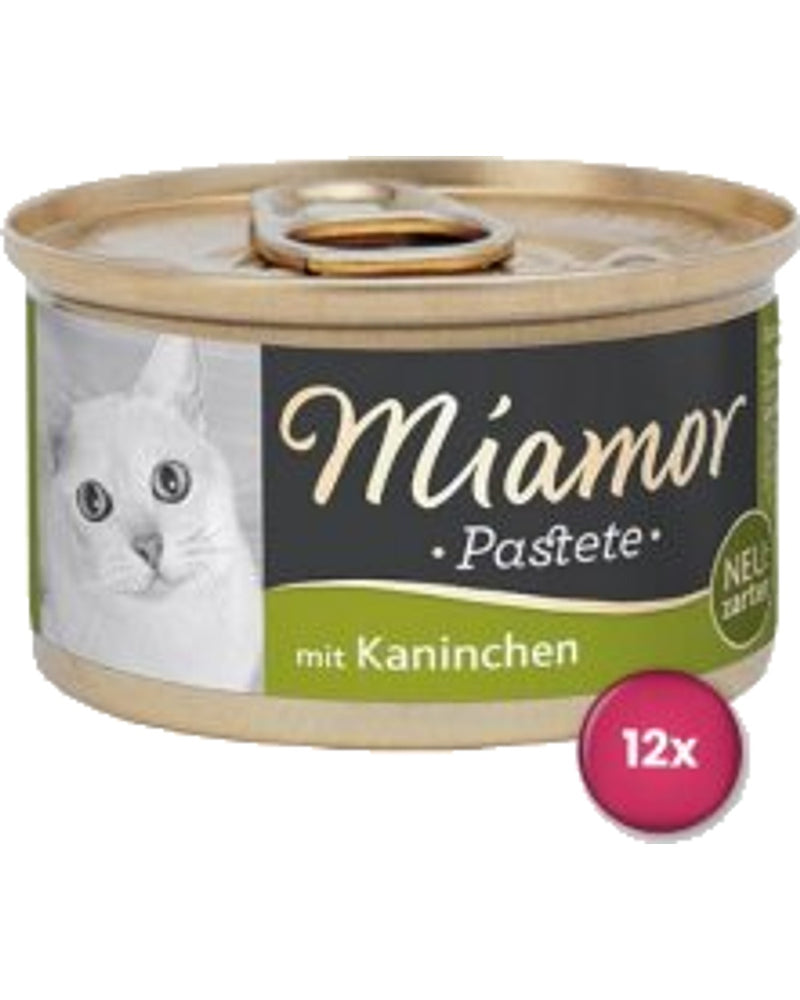 Miamor Pastete Tavşanlı Ezme Yetişkin Kedi Konservesi 85 gr x 12 Adet