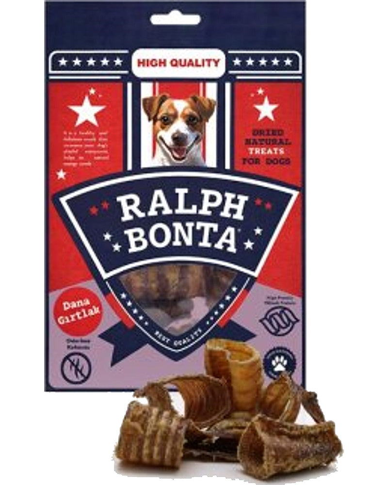 Ralph Bonta Doğal Kurutulmuş Dana Gırtlak Köpek Ödülü 100 gr