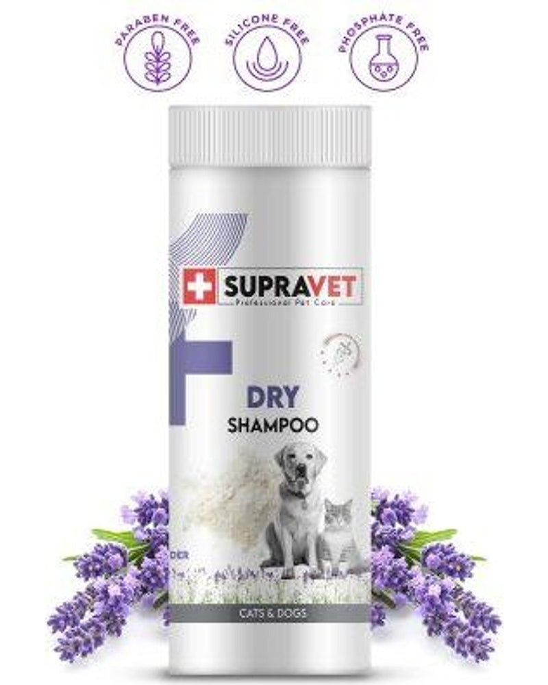 Supravet Lavanta Özlü Durulamasız Kedi-Köpek Toz Şampuan 150 ml