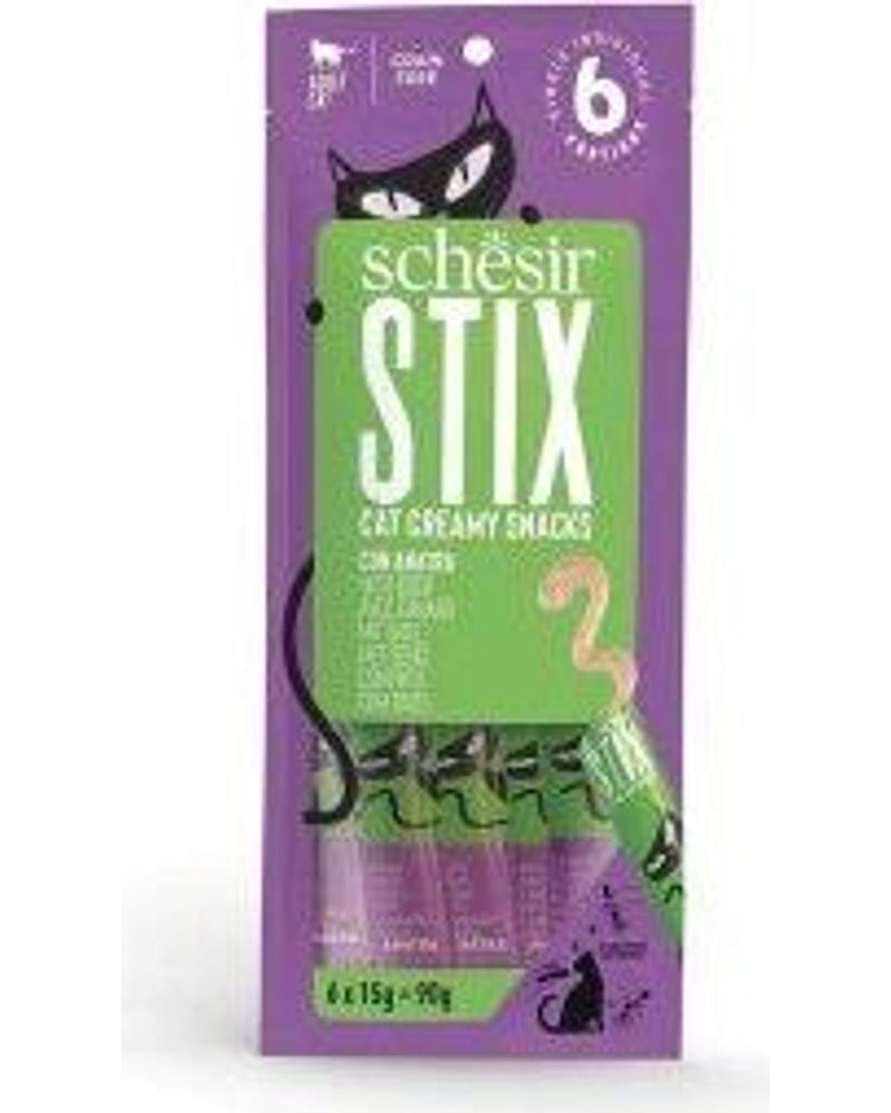 Schesir Cat Stix Ördekli Sıvı Krema Kedi Ödülü 6 x 15 gr