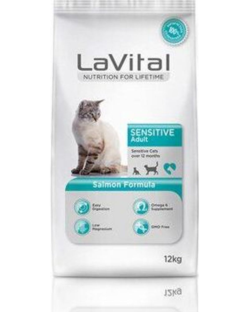 LaVital Sensitive Hassas Sindirim Somonlu Yetişkin Kedi Maması 12 kg