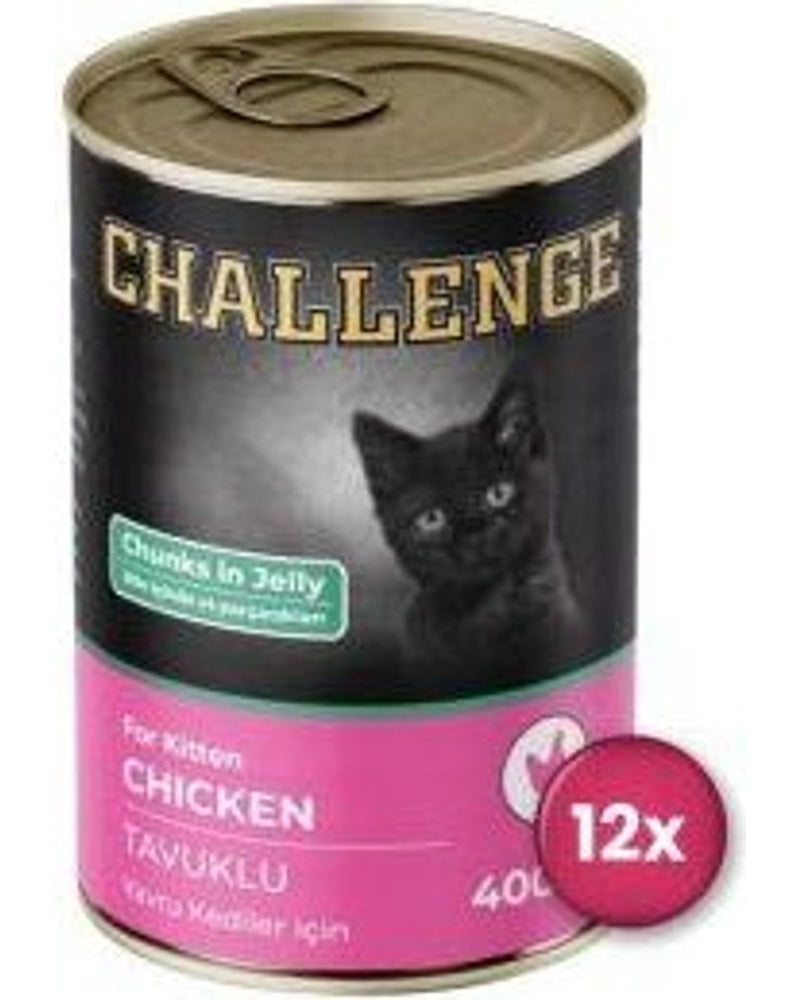 Challenge %60 Tavuklu Yavru Kedi Konservesi 400 gr x 12