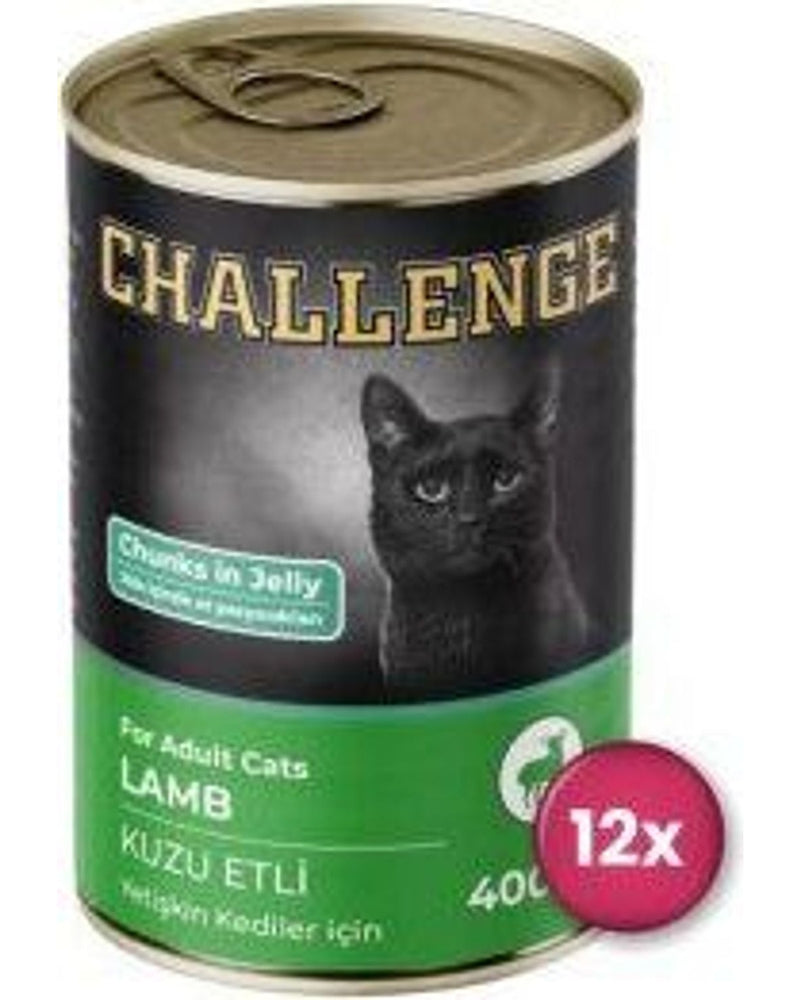 Challenge Kuzu Etli Yetişkin Kedi Konservesi 400 gr x 12