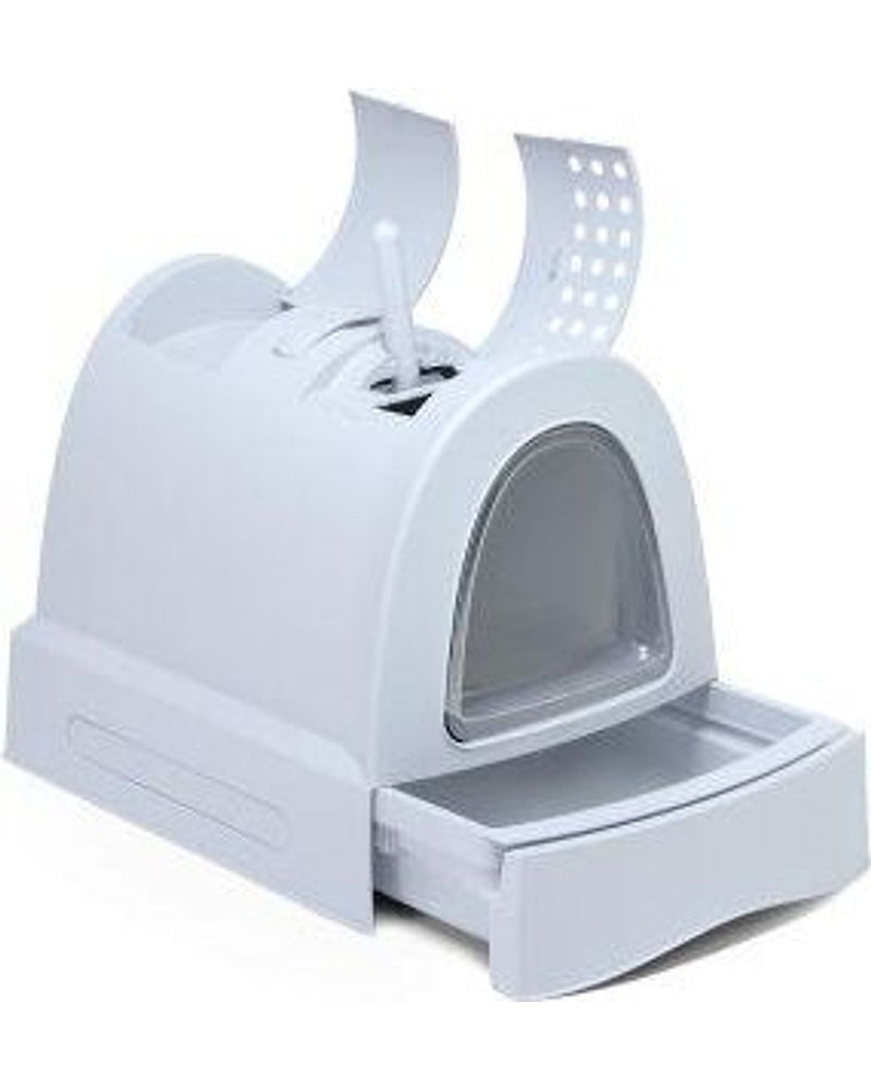 Imac Zuma Çekmeceli Filtreli Kapalı Kedi Tuvaleti Mavi 40x42,5x56 cm