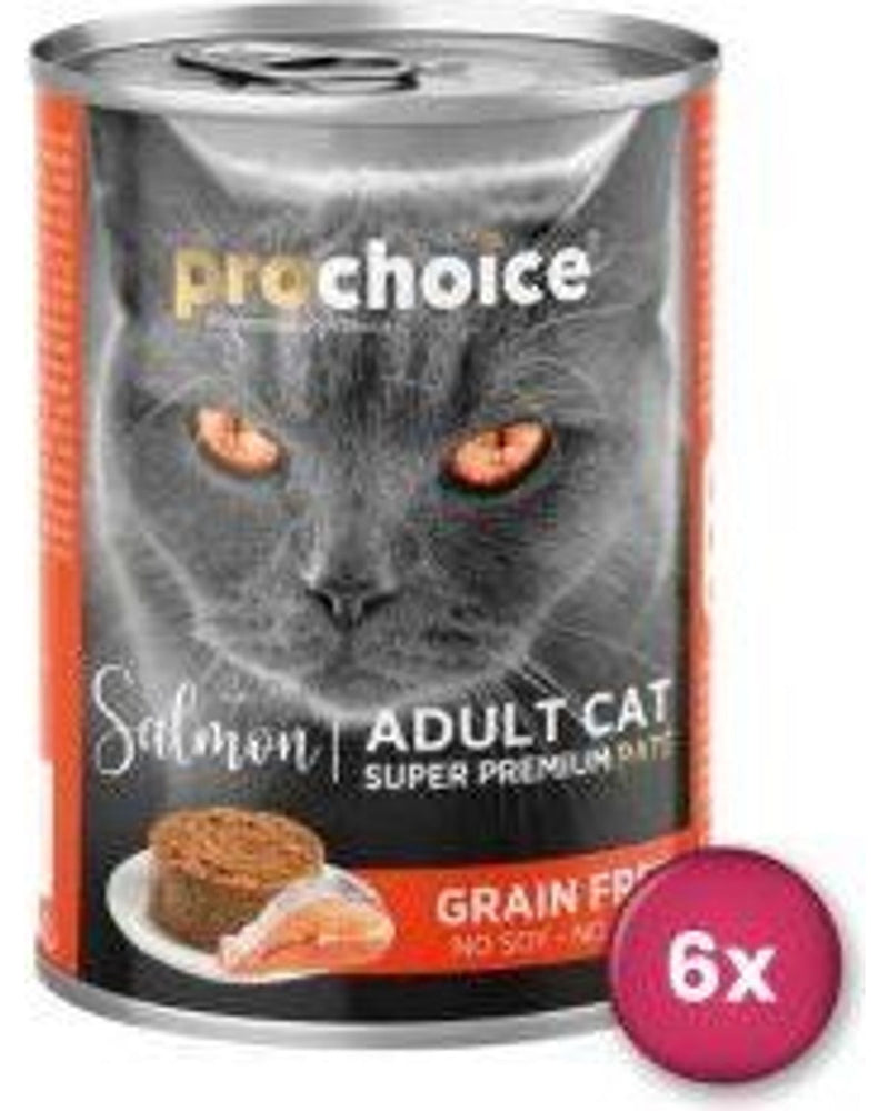 ProChoice Somonlu Ezme Yetişkin Kedi Konservesi 400 gr x 6