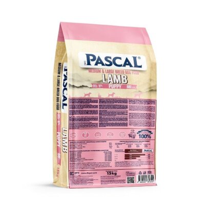 Pascal Kuzu Etli Orta-Büyük Irk Yavru Köpek Maması 15 kg