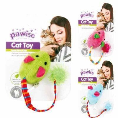 Catnipli Tüylü Peluş Fare Kedi Oyuncağı