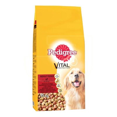 Pedigree Biftekli ve Kümes Hayvanlı Yetişkin Köpek Maması (15 kg)