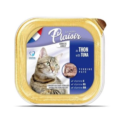 Plaisir Pate Ton Balıklı Kısırlaştırılmış Kedi Konservesi 100 gr
