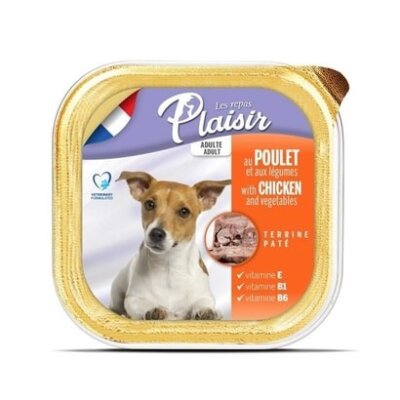 Plaisir Tavuk Etli Ezme Yetişkin Köpek Konservesi 150 gr