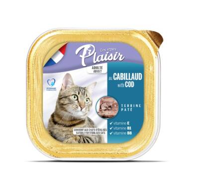 Plaisir Pate Morina Balıklı Kısırlaştırılmış Kedi Konservesi 100 gr