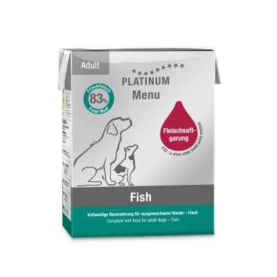 Platinum Balıklı Yetişkin Köpek Yaş Maması 375 gr