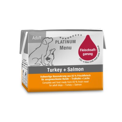 Platinum Hindili ve Somonlu Yetişkin Köpek Yaş Maması 90 gr