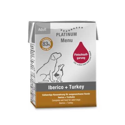 Platinum İberico ve Hindili Yetişkin Köpek Yaş Maması 185 gr