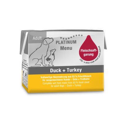 Platinum %83 Taze Etli Ördek ve Hindili Köpek Yaş Maması 90 gr