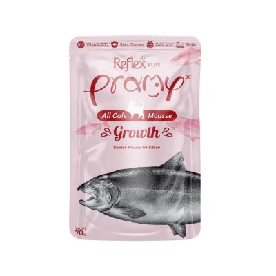 Pramy Growth Folik Asitli Somonlu Püre Yavru Kedi Maması 70 gr