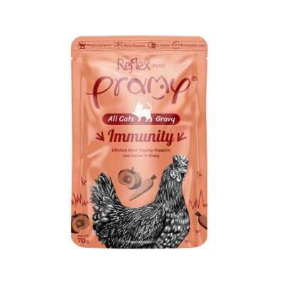 Pramy Immunity Tavuk Havuç Bal Kabaklı Bağışıklık Kedi Maması 70 gr