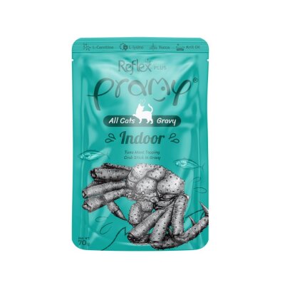 Pramy Indoor Yengeçli Ton Balıklı Kedi Konservesi 70 gr