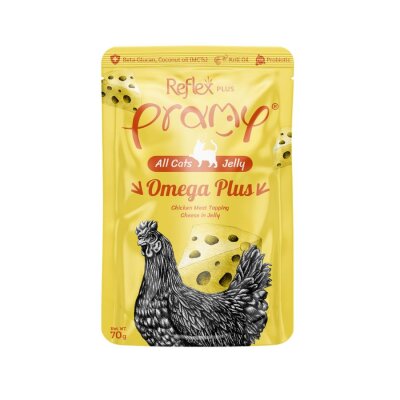 Jöle İçinde Tavuklu ve Peynirli Omega Destekli Kedi Maması 70 gr