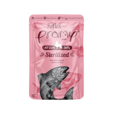 Pramy Probiyotikli Kısırlaştırılmış Ton Balıklı Yaş Kedi Maması 70 gr