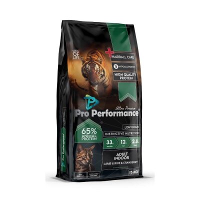 Pro Performance Indoor Kuzulu Pirinçli Yetişkin Kedi Maması 15 kg