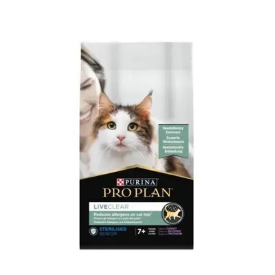 Pro Plan LiveClear Hindili +7 Yaş Kısırlaştırılmış Kedi Maması 1,4 kg