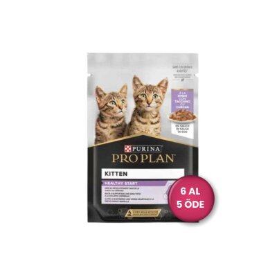 Pro Plan Sosta Hindili Yavru Kedi Konservesi 85 gr x 6 (6 Al 5 Öde)