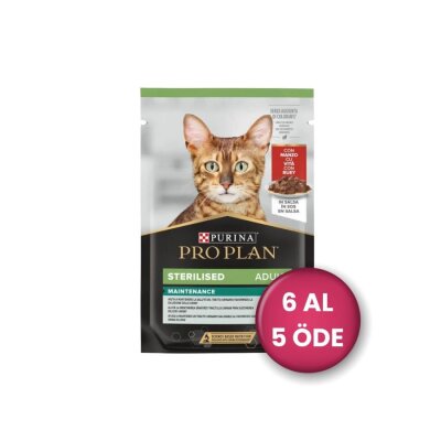 Pro Plan Sığırlı Kısırlaştırılmış Konserve 85 gr x 6 (6 Al 5 Öde)