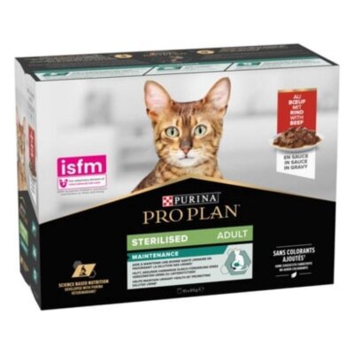 Pro Plan Sığırlı Kısırlaştırılmış Kedi Konservesi 85 gr x 10