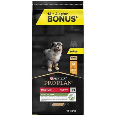 Pro Plan Puppy Tavuklu Orta Irk Yavru Maması 12 kg + 2 kg Hediyeli