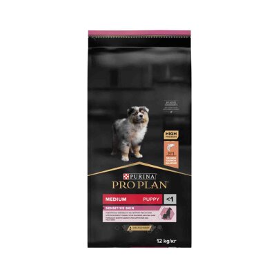 Pro Plan Somonlu Hassas Deri Orta Irk Yavru Köpek Maması 12 kg